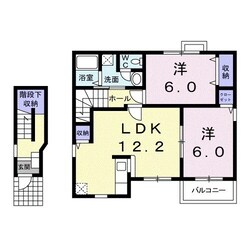 馬道駅 徒歩4分 2階の物件間取画像